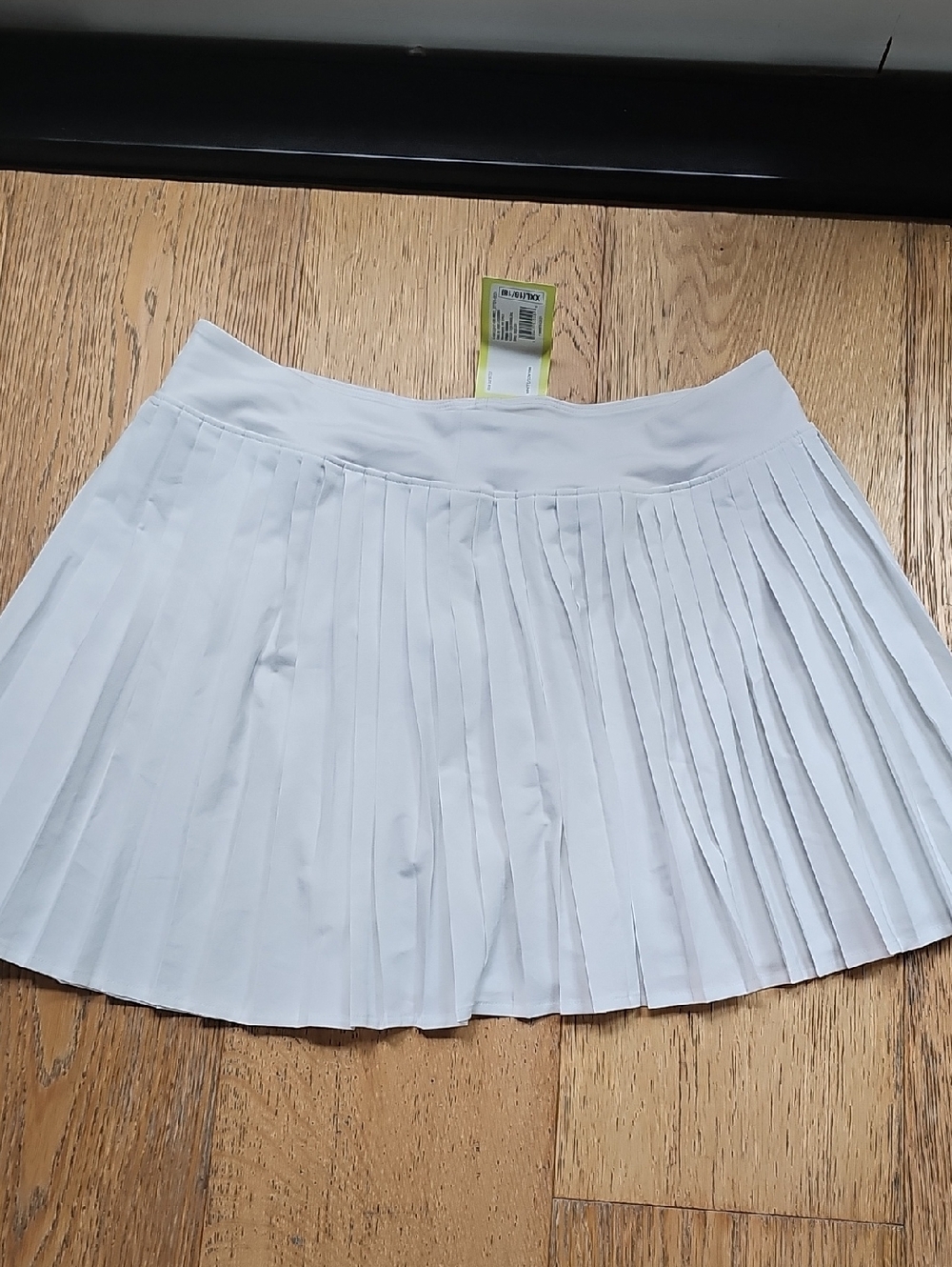 Youth All in Motion White Pleated Tennis Skirt